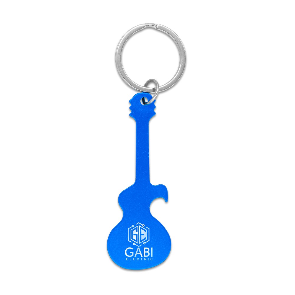 Brelok gitara z otwieraczem - muzyczny gadżet reklamowy - Breloki z nadrukiem logo | VEBI - zdjęcie 18