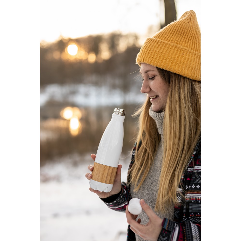 Termos bambusowy Blake 500ml - ekologiczny z logo firmy - Kubki i butelki termiczne z nadrukiem logo | VEBI - zdjęcie 5