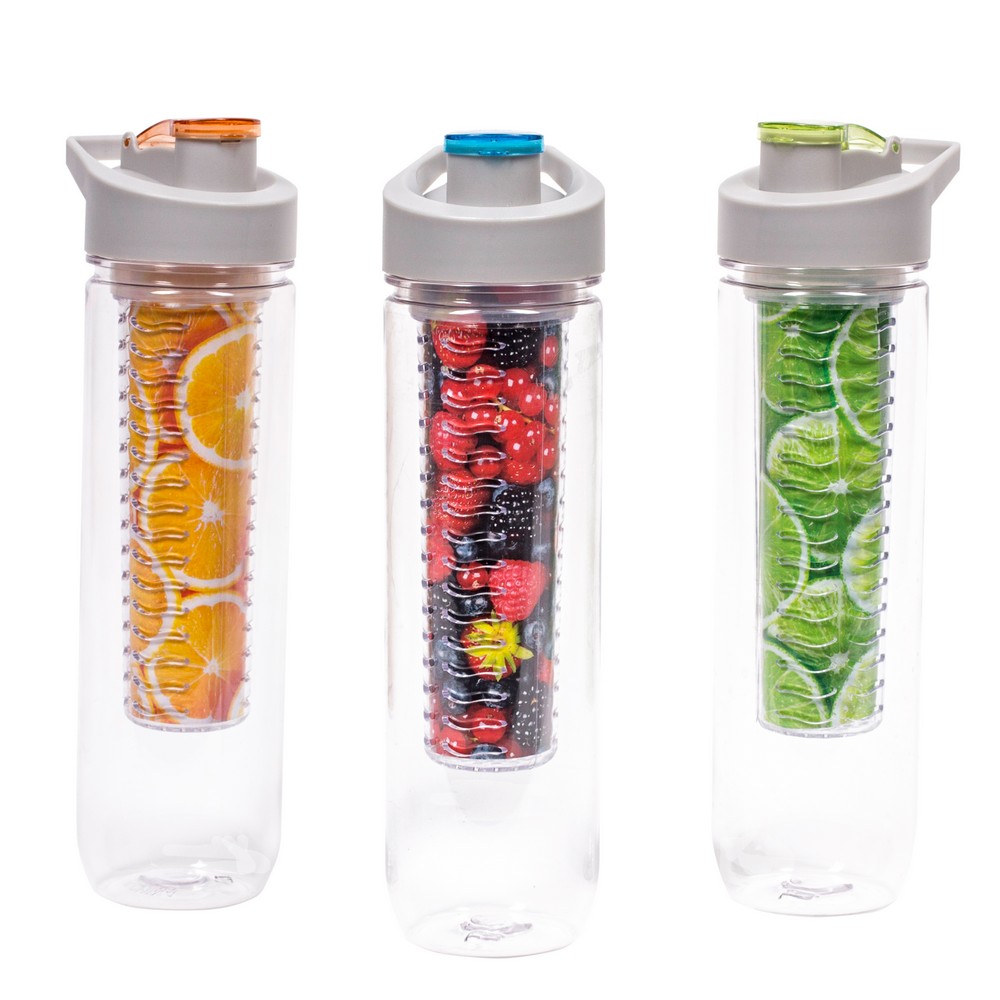 Butelka sportowa z Tritanu 800 ml z wkładem na owoce - Butelki i bidony z nadrukiem logo | VEBI - zdjęcie 13
