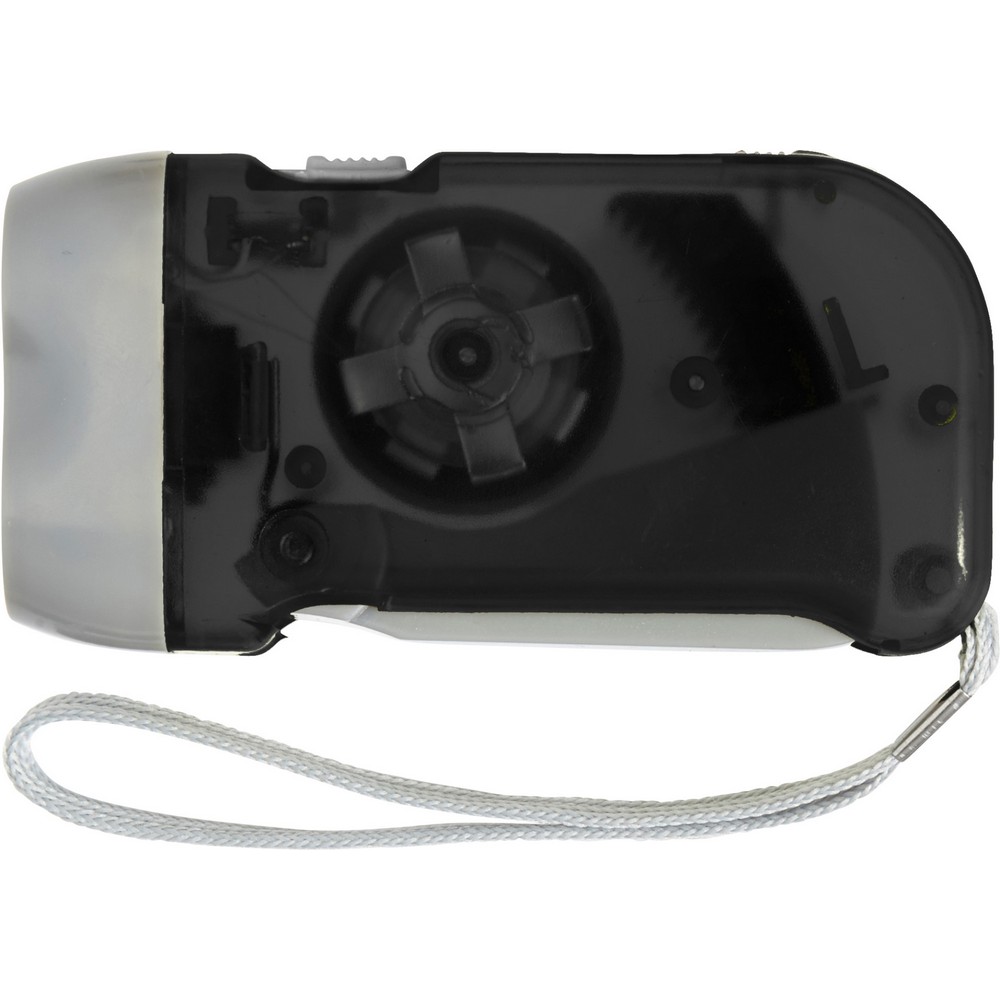 Latarka dynamo z 2 LED i paskiem na rękę - Latarki i lampki z nadrukiem logo | VEBI