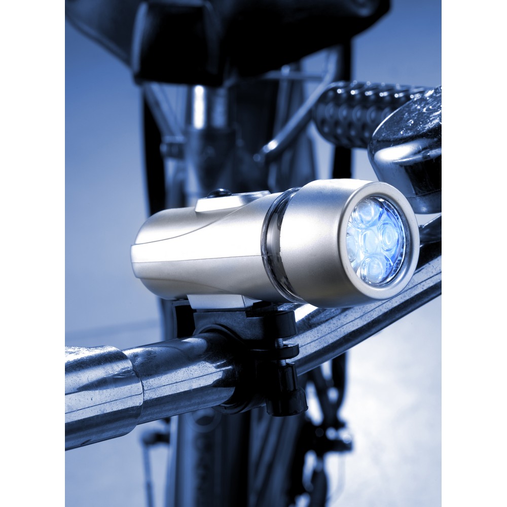 Zestaw lampek rowerowych LED z personalizacją - 2 sztuki - Akcesoria rowerowe z nadrukiem logo | VEBI - zdjęcie 2
