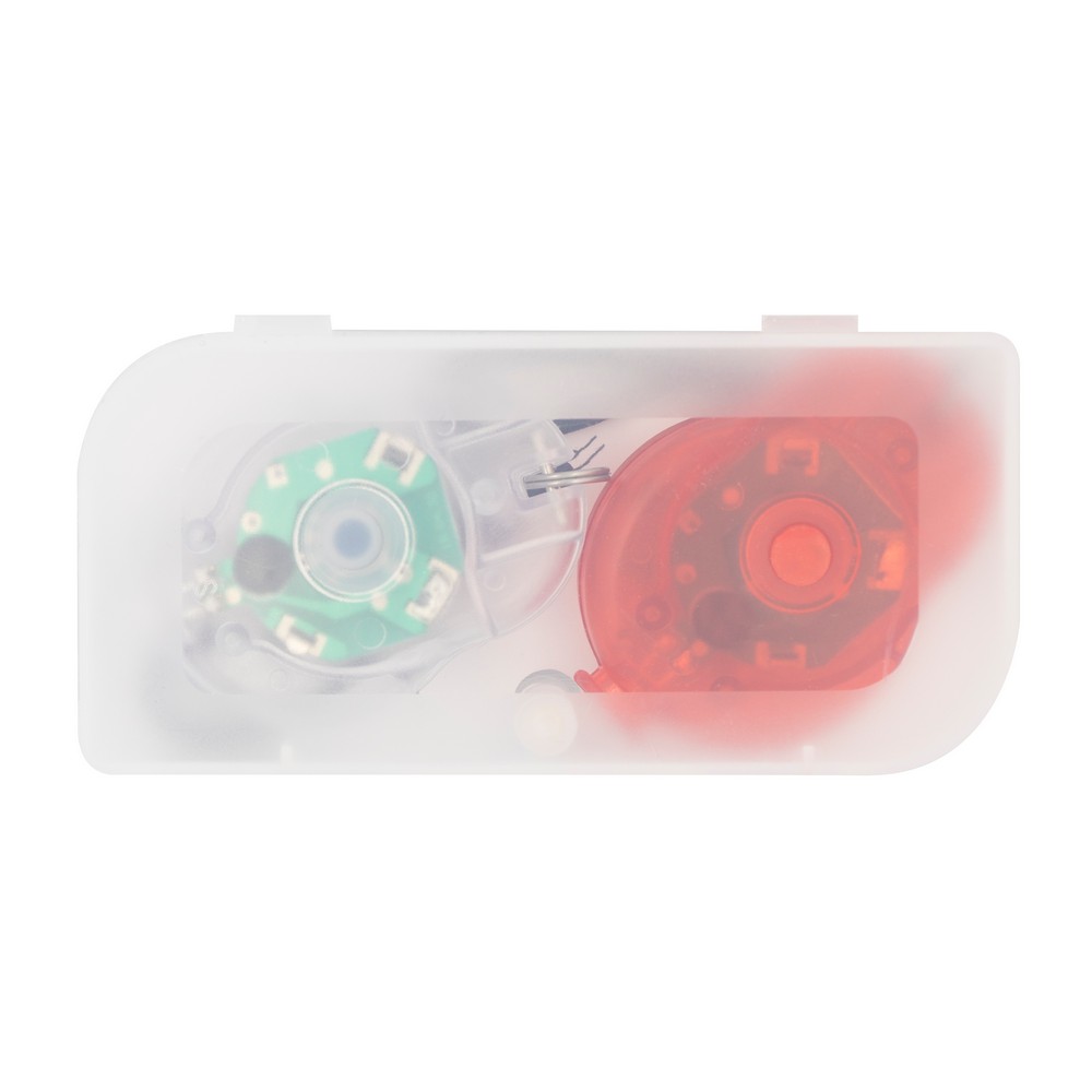 Zestaw mini lampek rowerowych LED w pudełku prezentowym - Akcesoria rowerowe z nadrukiem logo | VEBI - zdjęcie 7