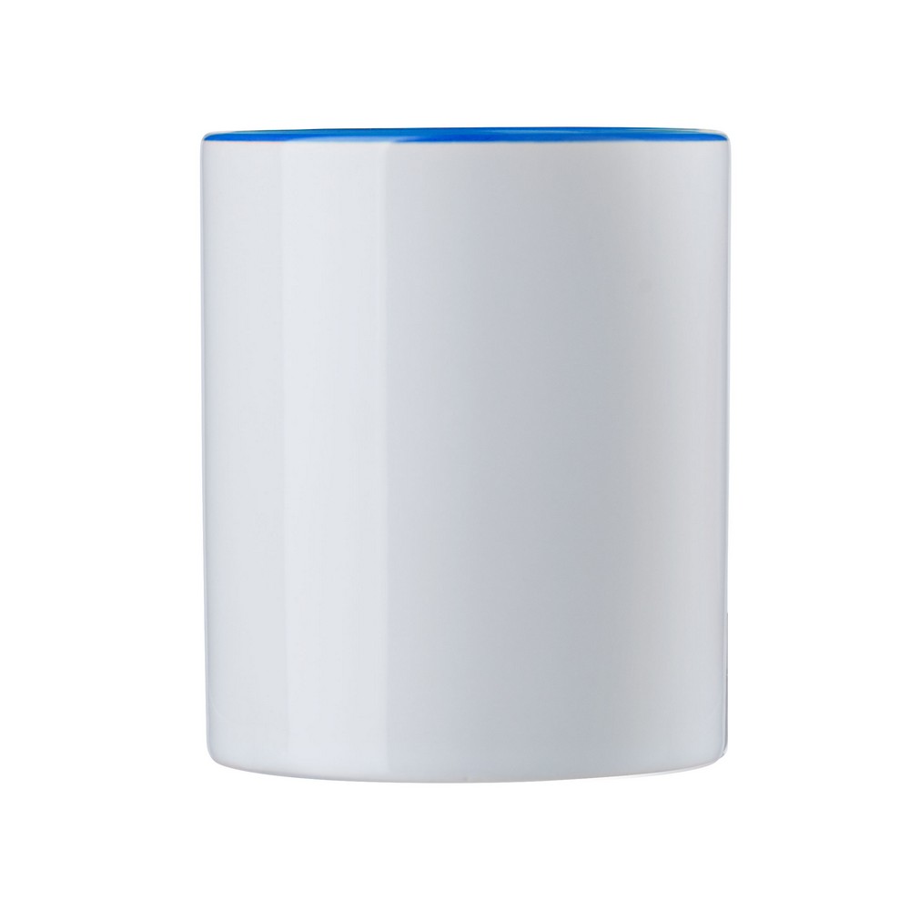 Kubek ceramiczny z kolorowymi elementami 300ml - pod sublimację - Kubki z nadrukiem logo | VEBI - zdjęcie 4