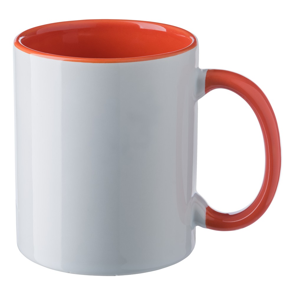 Kubek ceramiczny z kolorowymi elementami 300ml - pod sublimację - Kubki z nadrukiem logo | VEBI - zdjęcie 7