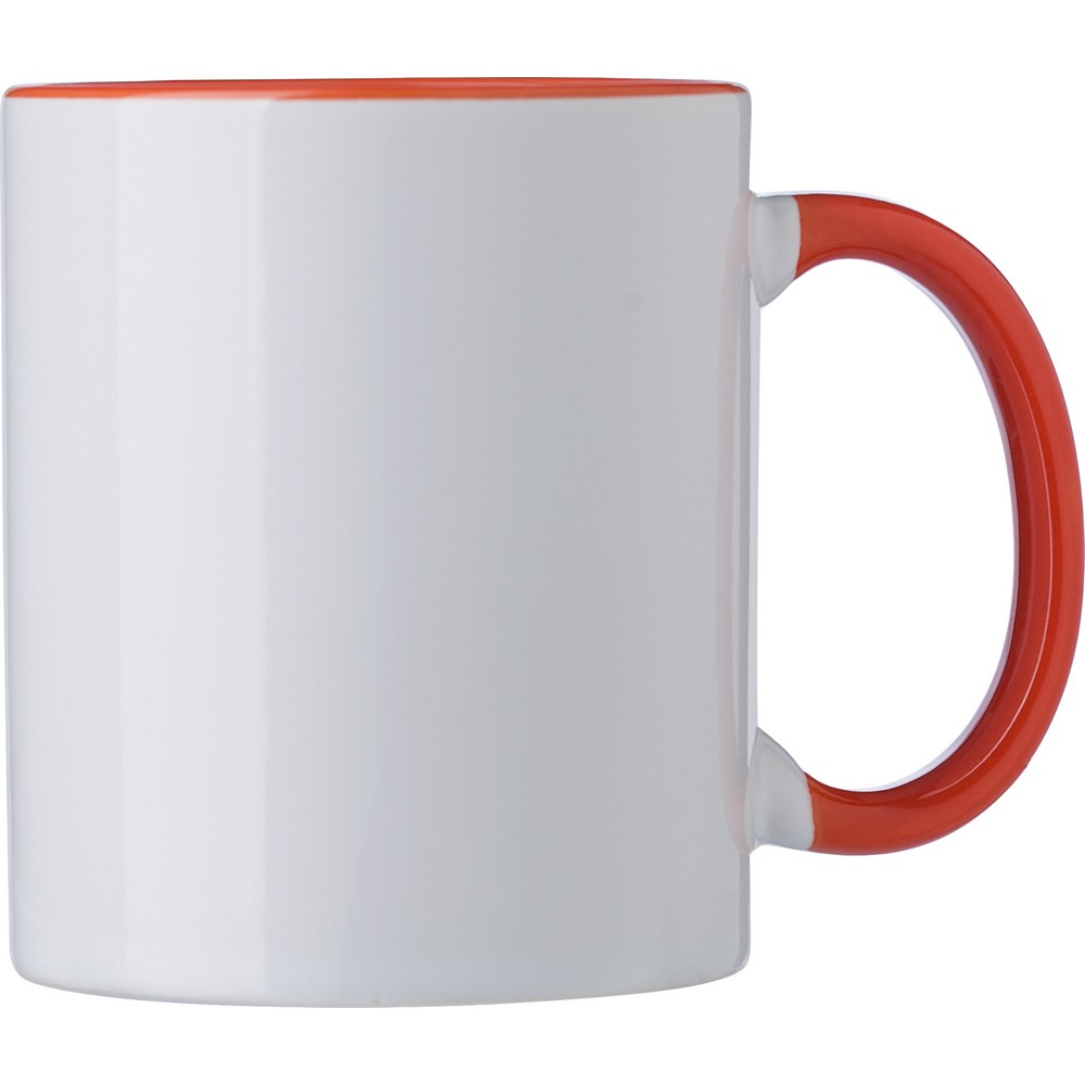 Kubek ceramiczny z kolorowymi elementami 300ml - pod sublimację - Kubki z nadrukiem logo | VEBI - zdjęcie 8