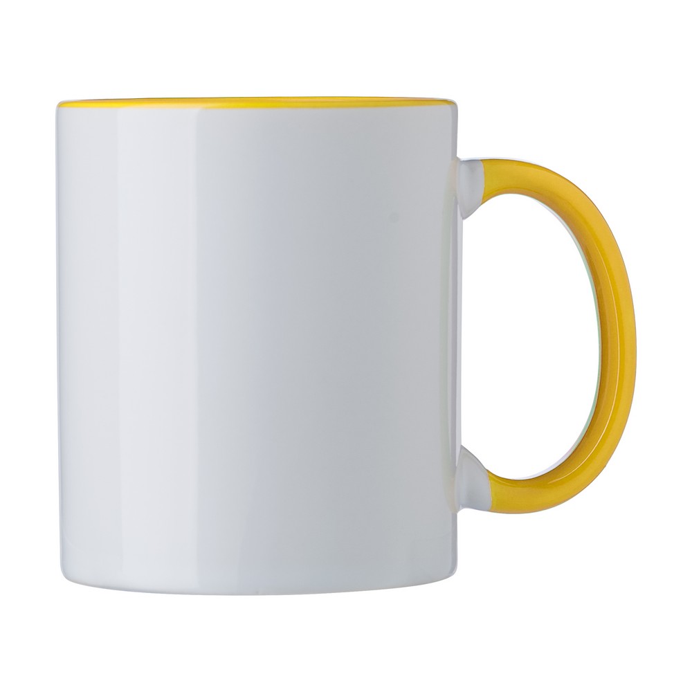 Kubek ceramiczny z kolorowymi elementami 300ml - pod sublimację - Kubki z nadrukiem logo | VEBI - zdjęcie 10