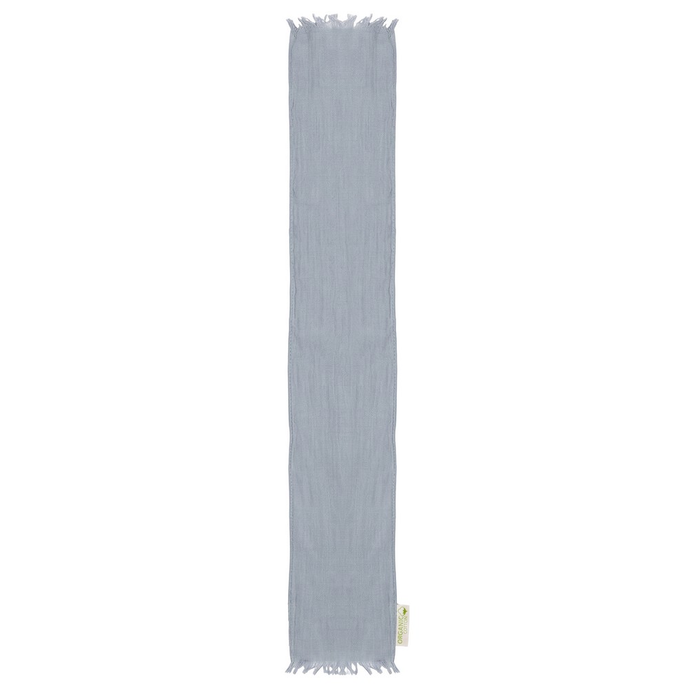 Szalik z bawełny organicznej 180x50 cm z nadrukiem logo - Szaliki z nadrukiem logo | VEBI - zdjęcie 2