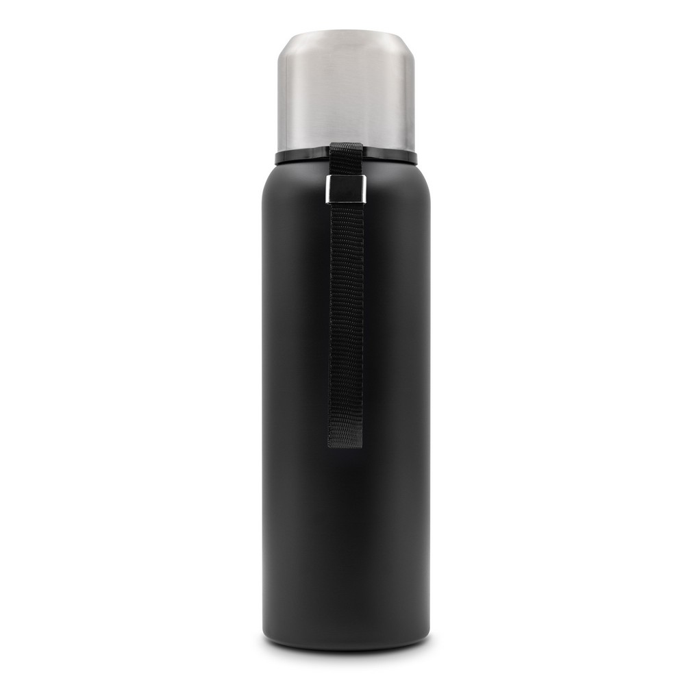 Termos stalowy Charlie 750ml z paskiem - długo utrzymuje ciepło - Kubki i butelki termiczne z nadrukiem logo | VEBI - zdjęcie 6
