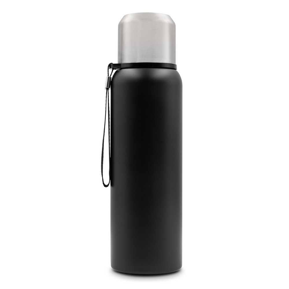 Termos stalowy Charlie 750ml z paskiem - długo utrzymuje ciepło - Kubki i butelki termiczne z nadrukiem logo | VEBI - zdjęcie 8