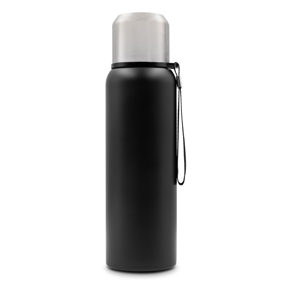 Termos stalowy Charlie 750ml z paskiem - długo utrzymuje ciepło - Kubki i butelki termiczne z nadrukiem logo | VEBI - zdjęcie 9