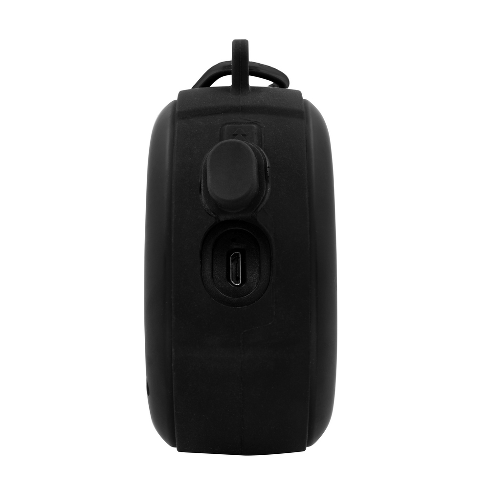 Wodoodporny głośnik bluetooth 5W z karabińczykiem Justice - Głośniki z nadrukiem logo | VEBI - zdjęcie 8