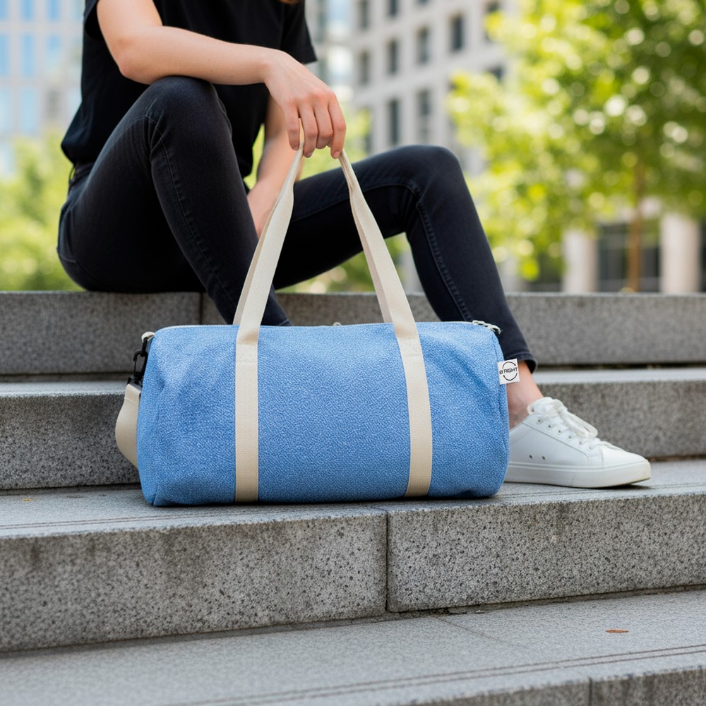 Torba sportowa B'RIGHT z materiałów z recyklingu - Torby i walizki podróżne z nadrukiem logo | VEBI - zdjęcie 6