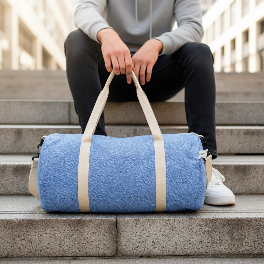 Torba sportowa B'RIGHT z materiałów z recyklingu - Torby i walizki podróżne z nadrukiem logo | VEBI - zdjęcie 7