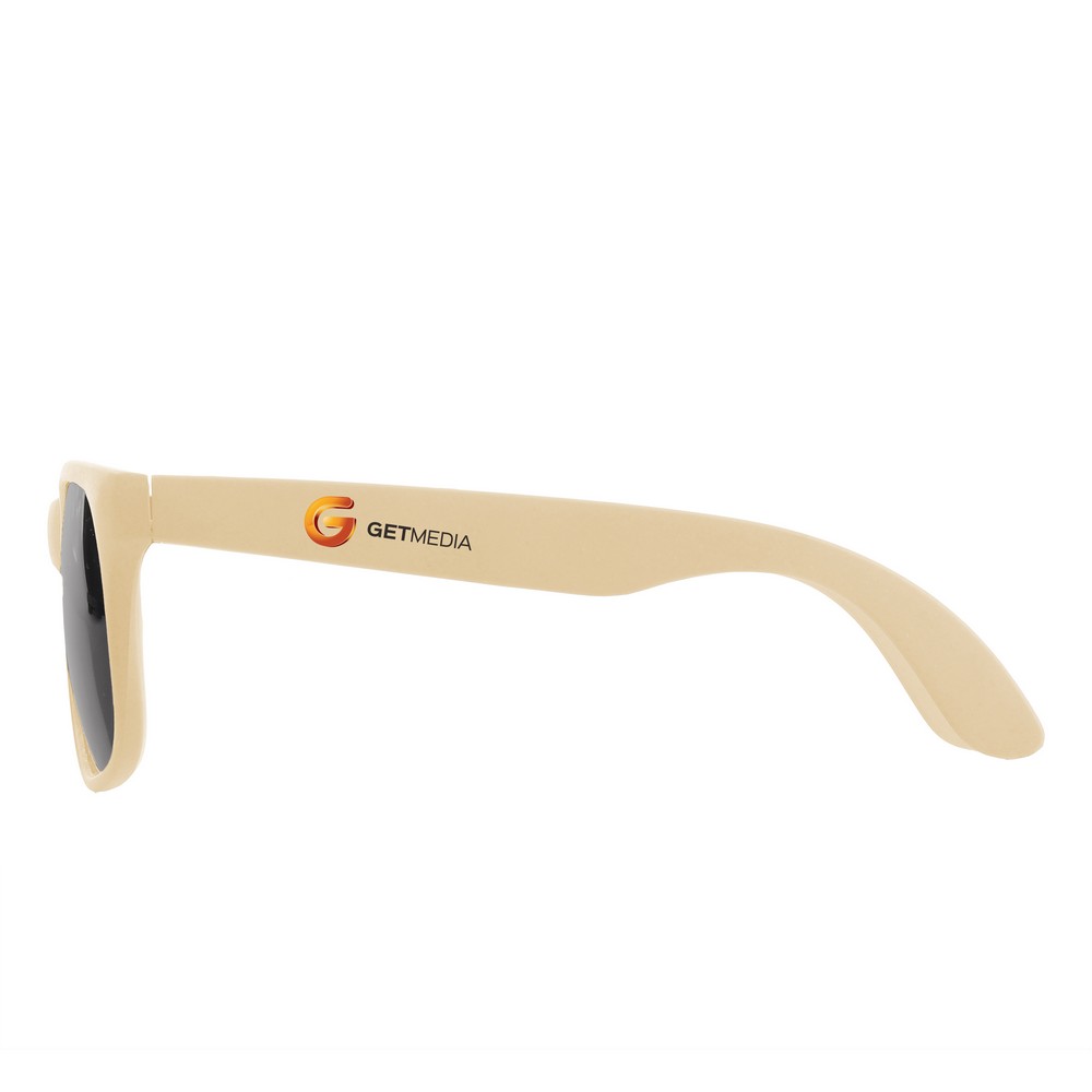 Ekologiczne okulary przeciwsłoneczne z etui bawełnianym Adam - Okulary przeciwsłoneczne z nadrukiem logo | VEBI - zdjęcie 26