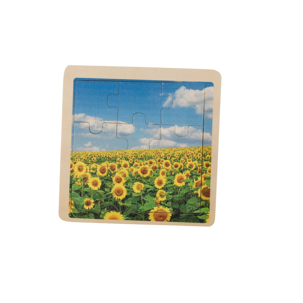 Drewniane puzzle 9 elementów z logo firmy - Gry i zabawy z nadrukiem logo | VEBI - zdjęcie 6