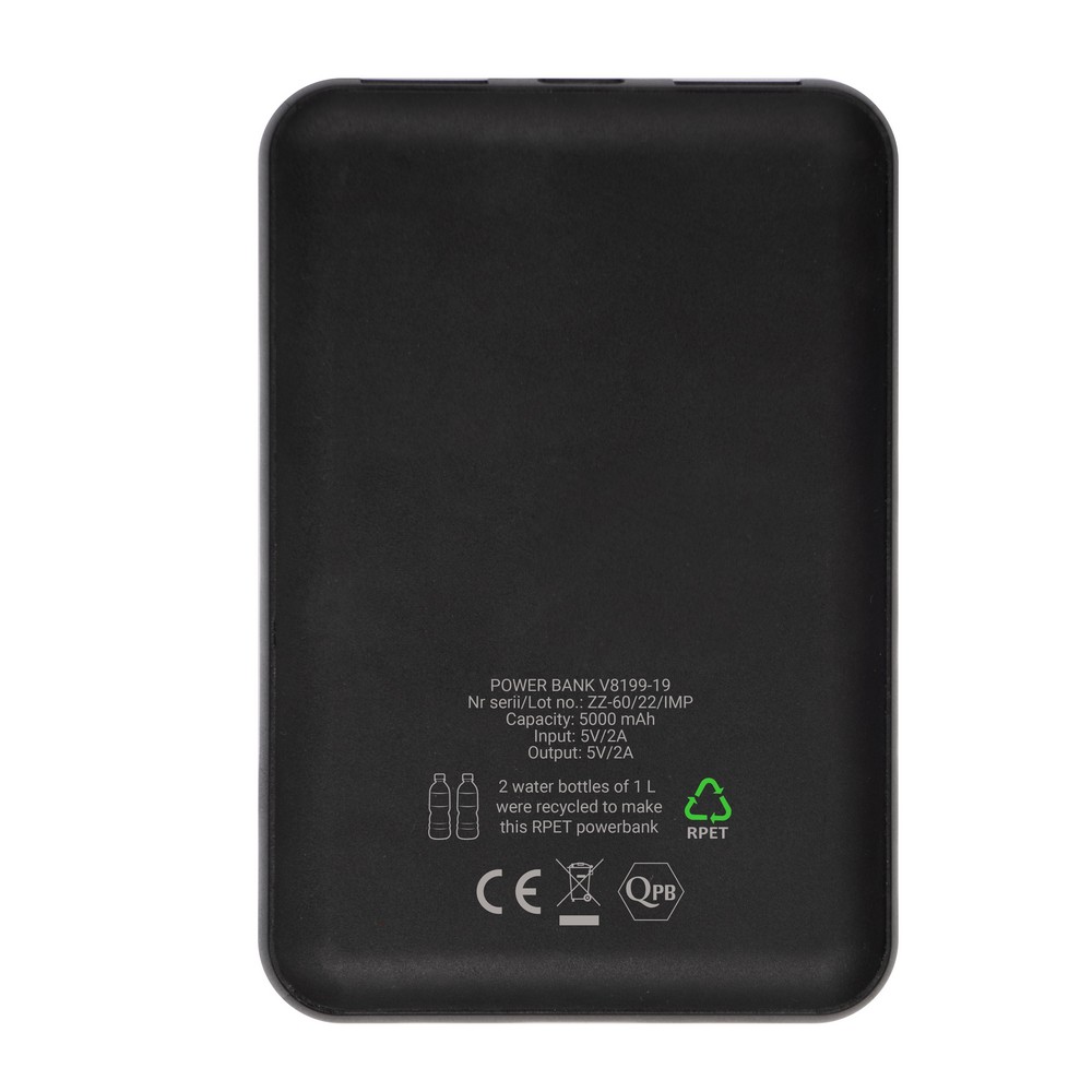 Ekologiczny Power Bank 5000 mAh z recyclingu - zdjęcie 4