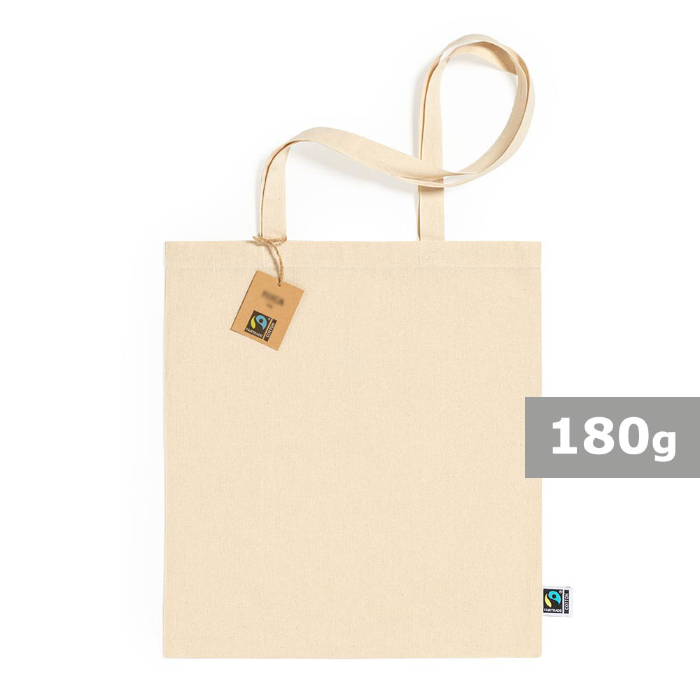 Torba bawełniana na zakupy 180 g/m2 z nadrukiem logo - Torby i koszyki na zakupy z nadrukiem logo | VEBI