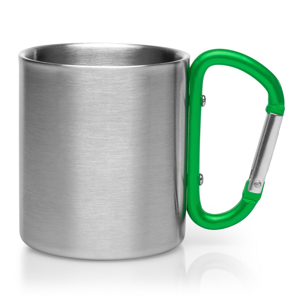 Stalowy kubek turystyczny z karabińczykiem 210ml Easton - Kubki z nadrukiem logo | VEBI - zdjęcie 11