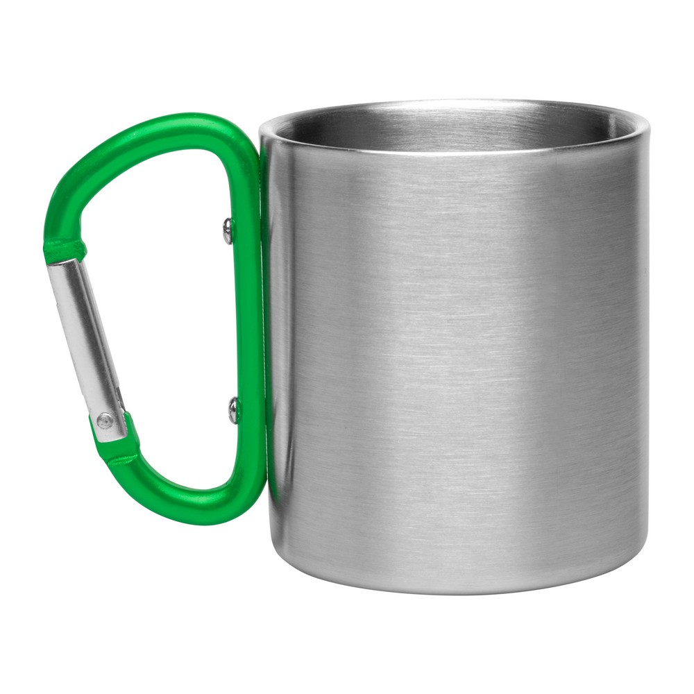 Stalowy kubek turystyczny z karabińczykiem 210ml Easton - Kubki z nadrukiem logo | VEBI - zdjęcie 12
