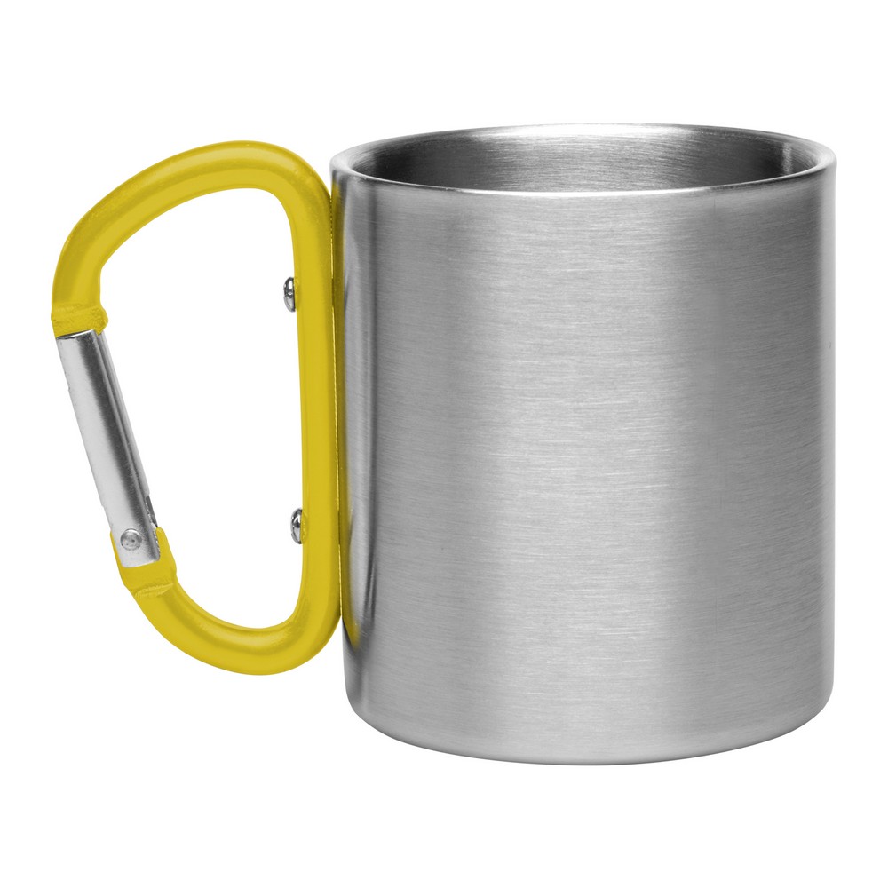 Stalowy kubek turystyczny z karabińczykiem 210ml Easton - Kubki z nadrukiem logo | VEBI - zdjęcie 15