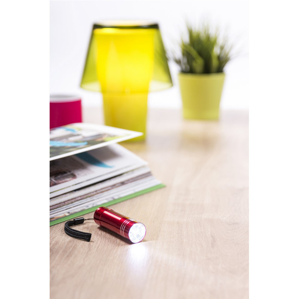 Latarka 9 LED aluminiowa z nadrukiem logo - Latarki i lampki z nadrukiem logo | VEBI - zdjęcie 2