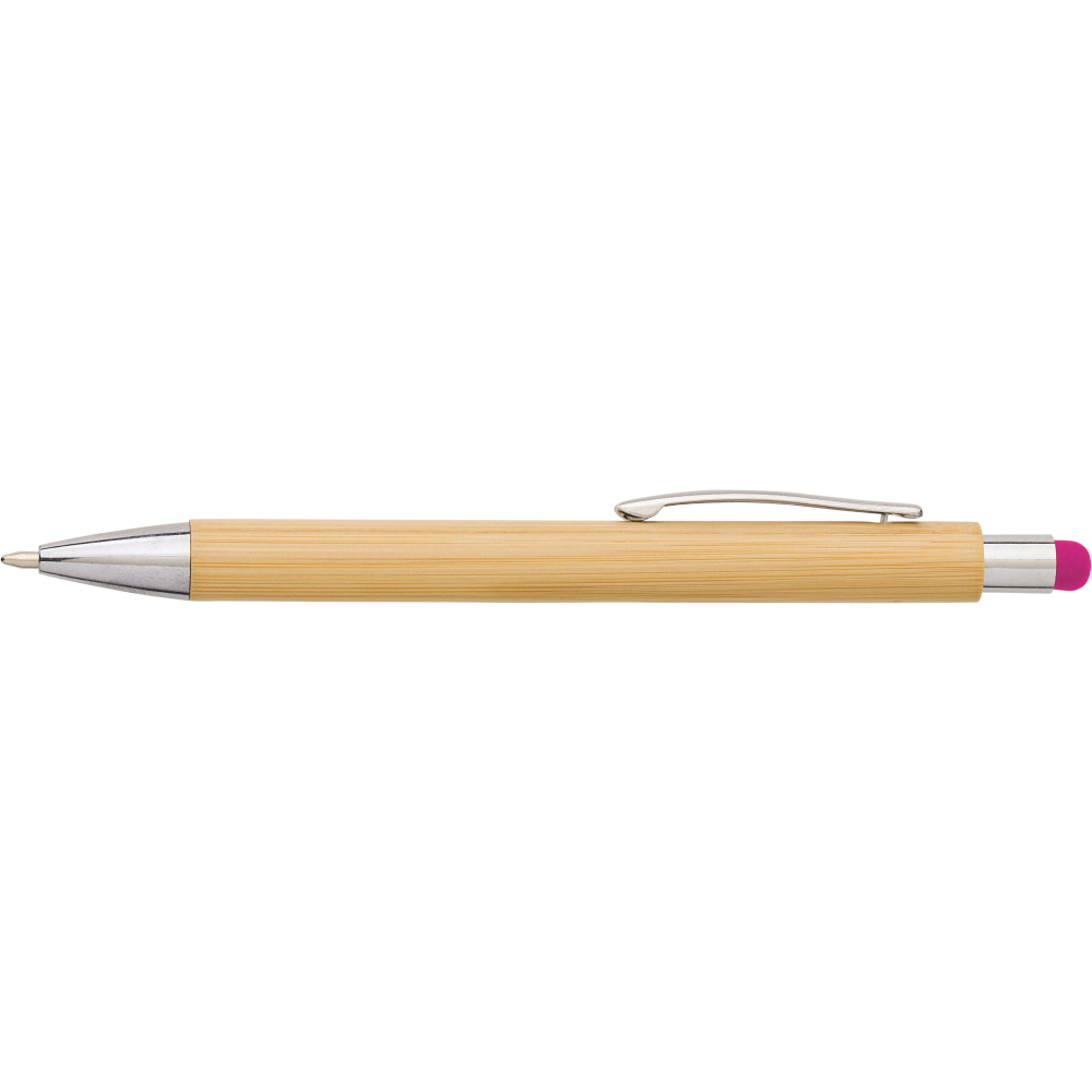 Bambusowy długopis, touch pen - Długopisy ekologiczne z nadrukiem logo | VEBI - zdjęcie 12