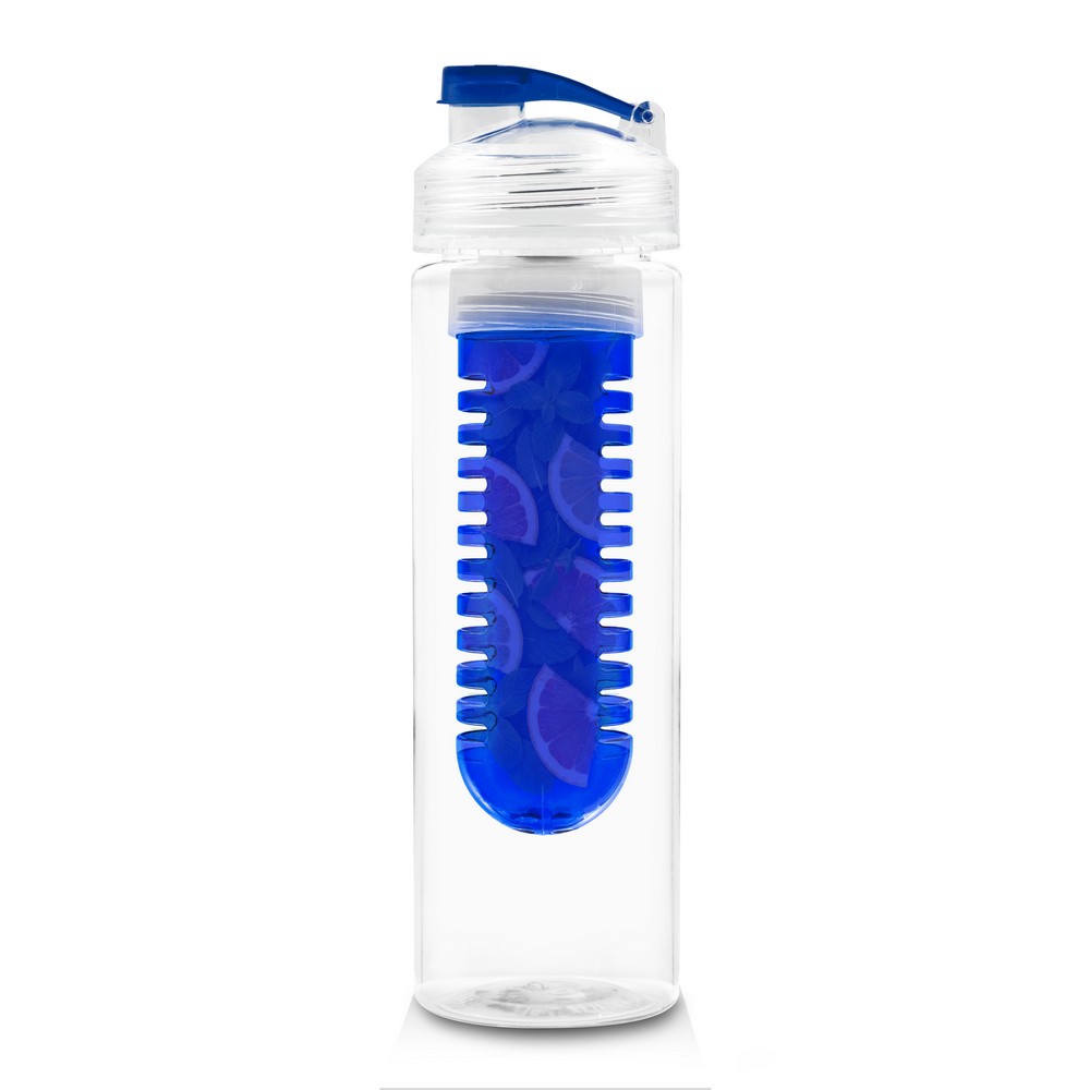 Butelka sportowa z pojemnikiem na owoce Carter 650ml - Butelki i bidony z nadrukiem logo | VEBI - zdjęcie 6