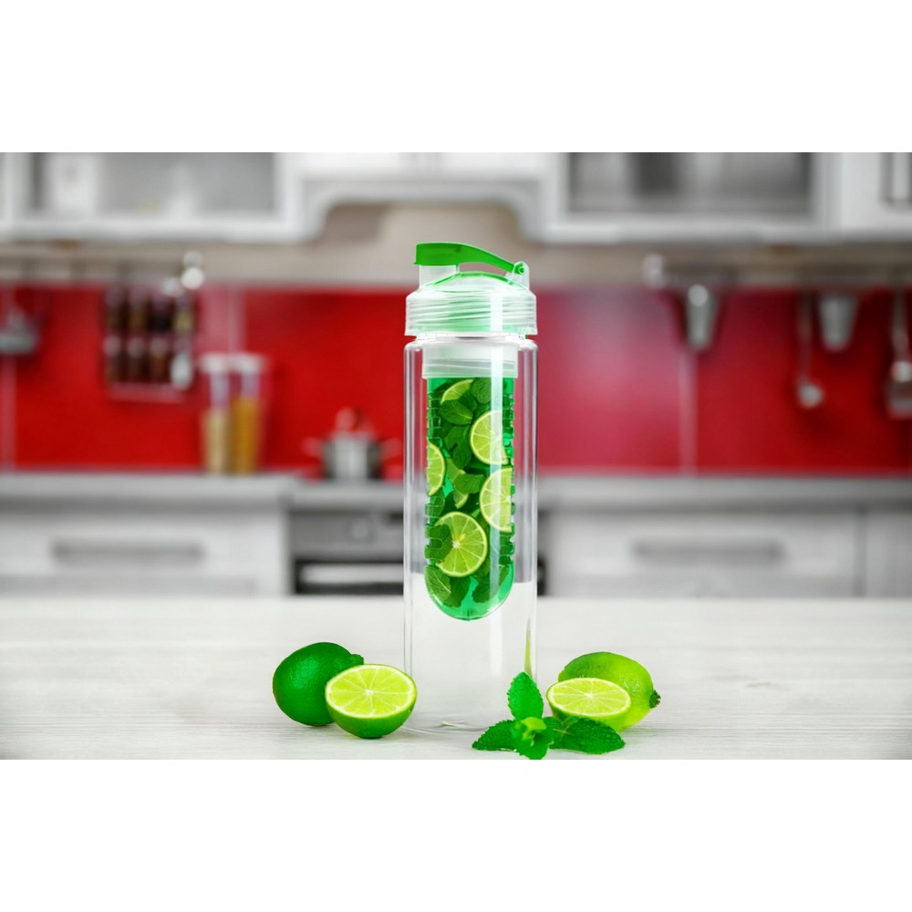 Butelka sportowa z pojemnikiem na owoce Carter 650ml - Butelki i bidony z nadrukiem logo | VEBI - zdjęcie 12