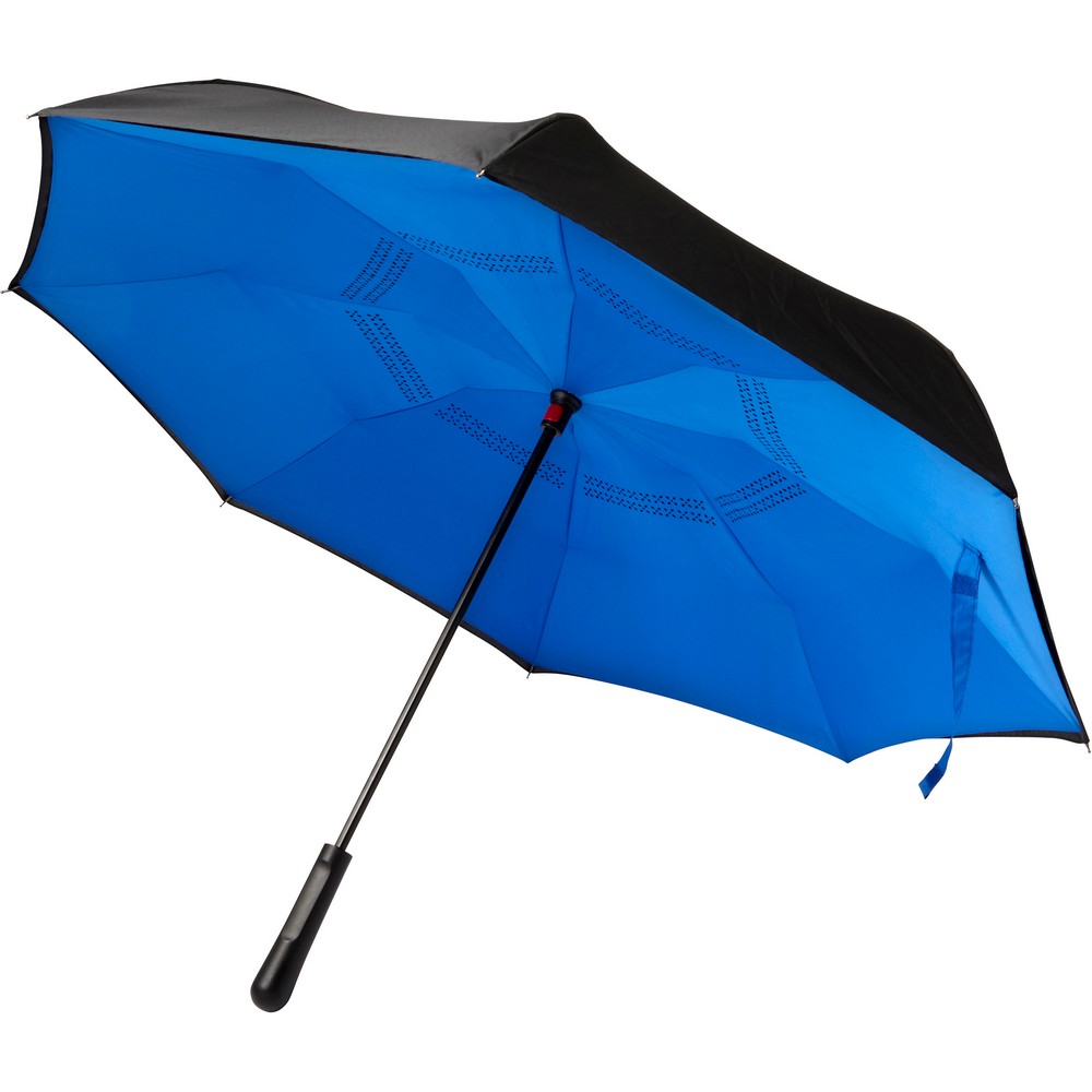 Parasol odwracalny manualny z logo firmy - Parasole manualne z nadrukiem logo | VEBI - zdjęcie 6