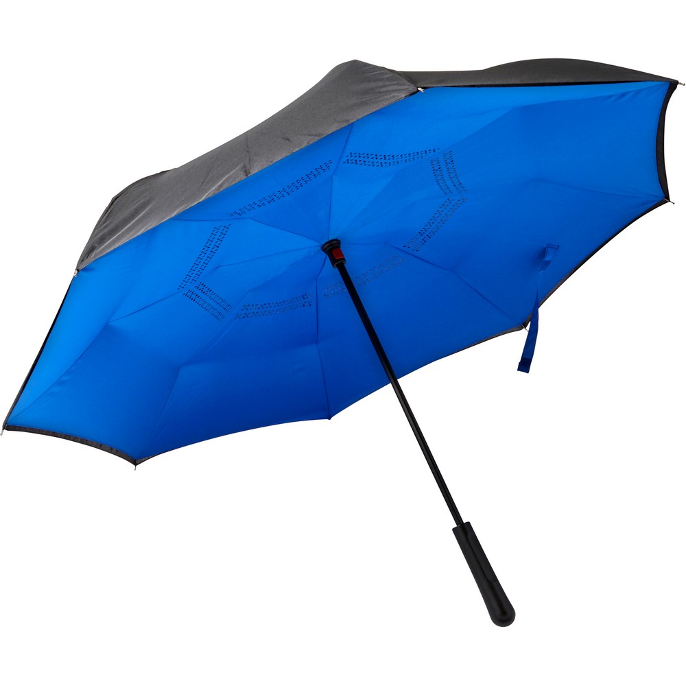 Parasol odwracalny manualny z logo firmy - Parasole manualne z nadrukiem logo | VEBI - zdjęcie 7