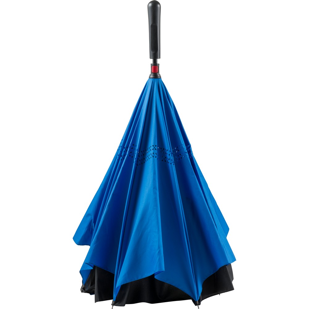 Parasol odwracalny manualny z logo firmy - Parasole manualne z nadrukiem logo | VEBI - zdjęcie 9