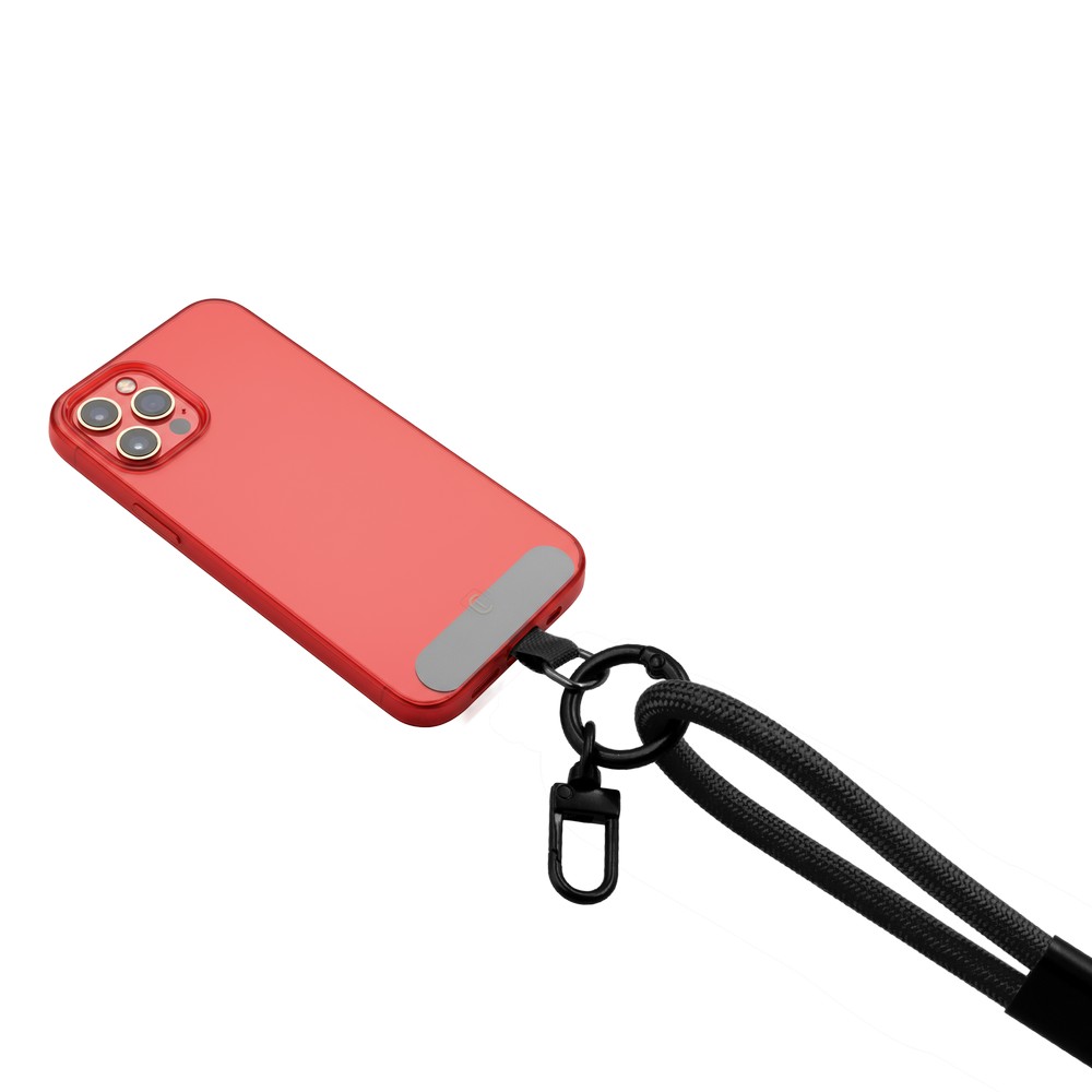 Smycz z kablem USB-C do telefonu Bassam - ładowanie 60W - Kable z nadrukiem logo | VEBI - zdjęcie 8