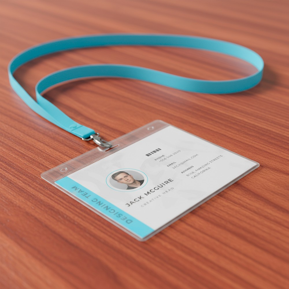Przezroczysty identyfikator PVC z możliwością nadruku logo - Smycze, opaski na rękę z nadrukiem logo | VEBI - zdjęcie 6