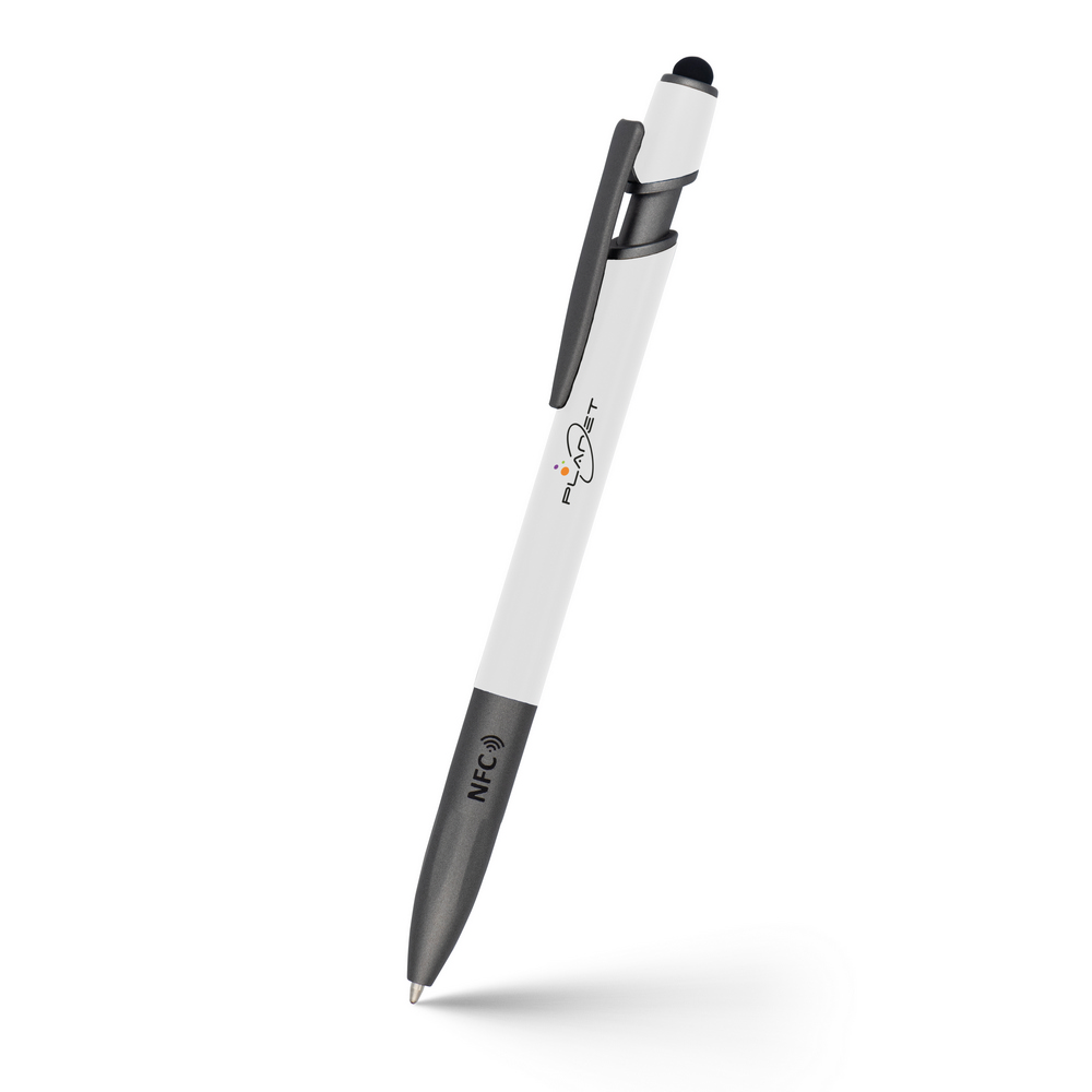 Długopis NFC Teagan z touch pen - innowacyjne gadżety reklamowe - Długopisy nietypowe z nadrukiem logo | VEBI