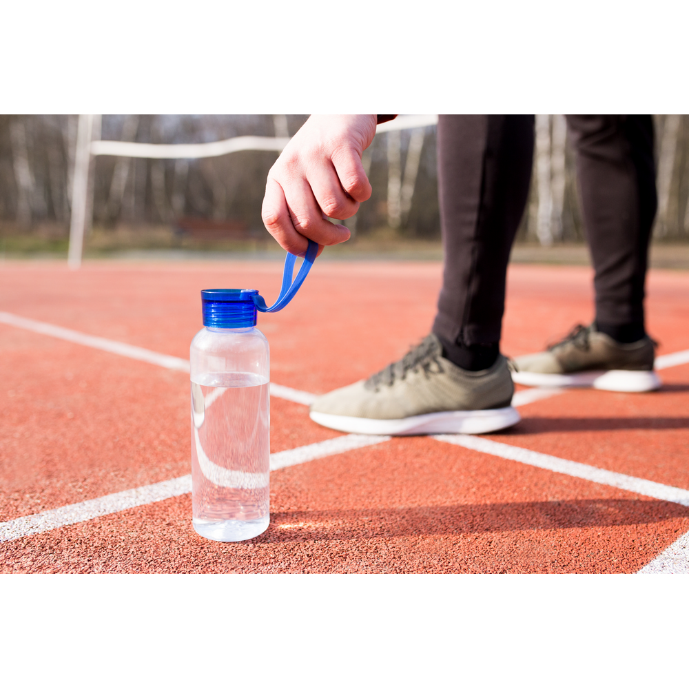Sportowa butelka ekologiczna 500ml z uchwytem RPET - Butelki i bidony z nadrukiem logo | VEBI - zdjęcie 9