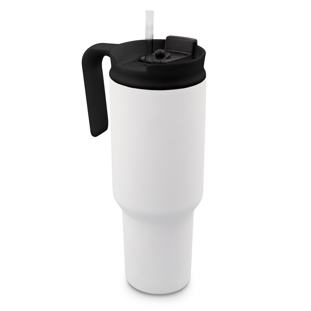Kubek termiczny 1100ml z ergonomicznym uchwytem i słomką - Kubki i butelki termiczne z nadrukiem logo | VEBI