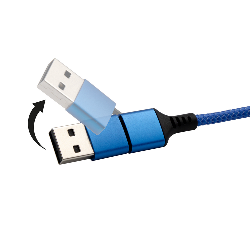 Uniwersalny kabel ładujący 4w1 z miejscem na logo - Kable z nadrukiem logo | VEBI - zdjęcie 7