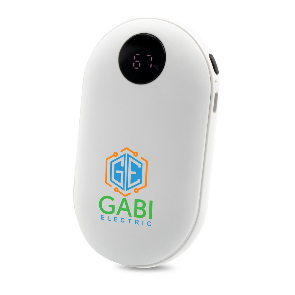 Power bank z ogrzewaczem do rąk 5000 mAh Kael - Power banki z nadrukiem logo | VEBI