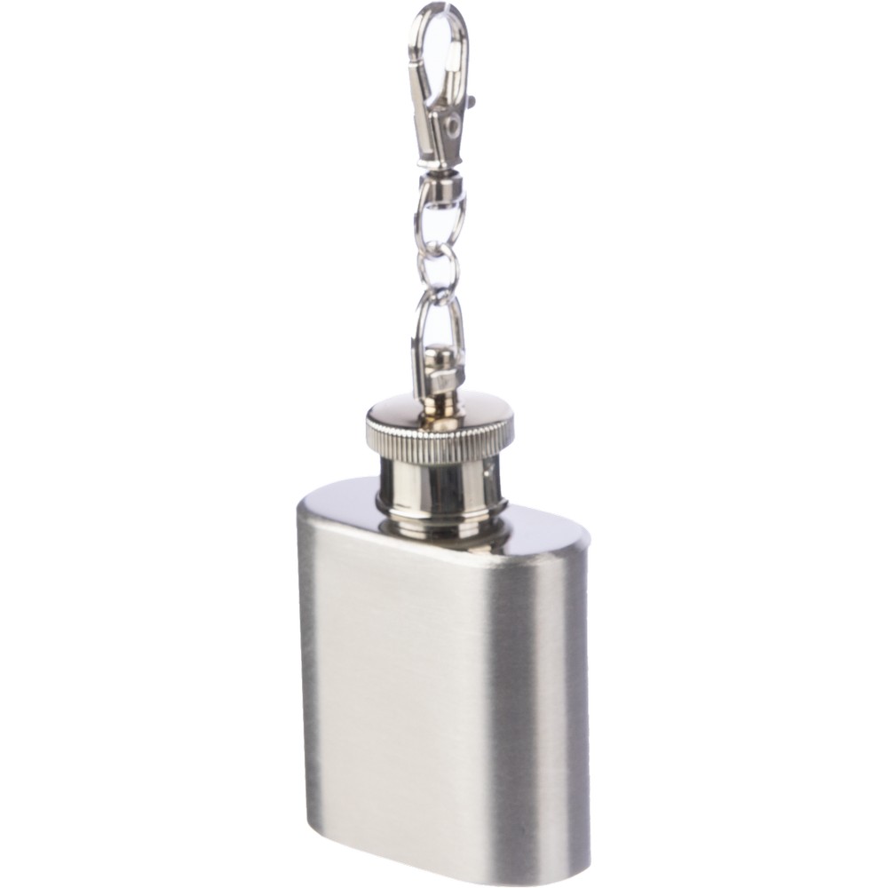 Miniaturowa piersiówka brelok ze stali nierdzewnej 30ml - Piersiówki z nadrukiem logo | VEBI
