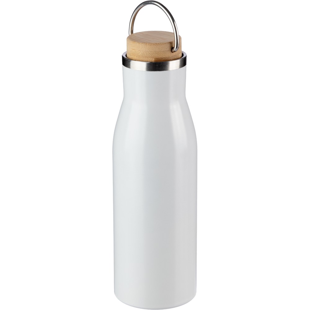 Butelka termiczna EcoSteel 500ml z bambusem - Butelki i bidony z nadrukiem logo | VEBI