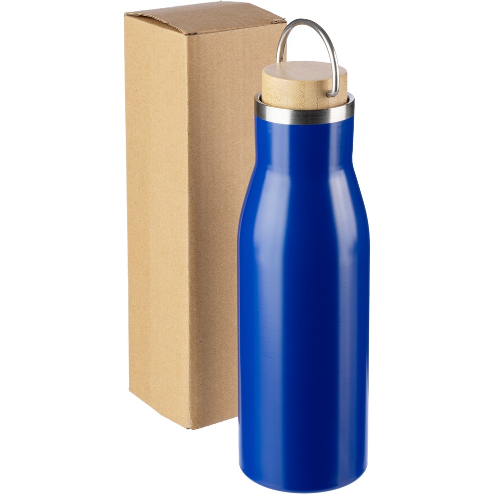 Butelka termiczna EcoSteel 500ml z bambusem - Butelki i bidony z nadrukiem logo | VEBI - zdjęcie 12