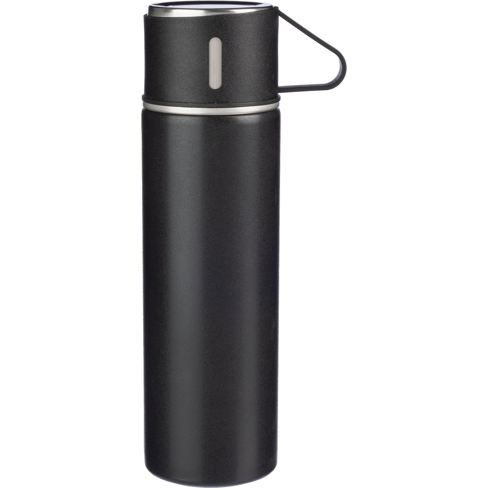 Zestaw termiczny - termos 420ml z trzema kubkami 150ml - Kubki i butelki termiczne z nadrukiem logo | VEBI - zdjęcie 7
