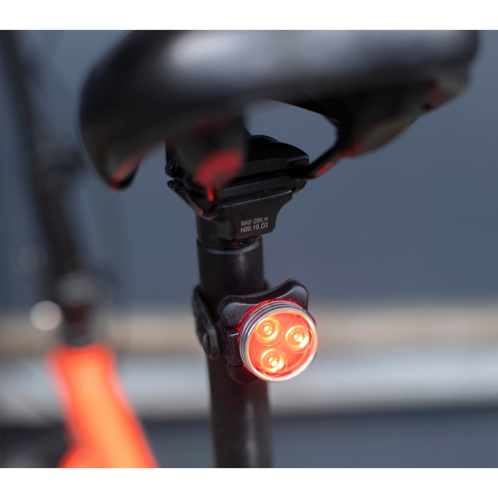 Zestaw lampek rowerowych LED z baterią 650 mAh - Akcesoria rowerowe z nadrukiem logo | VEBI - zdjęcie 11
