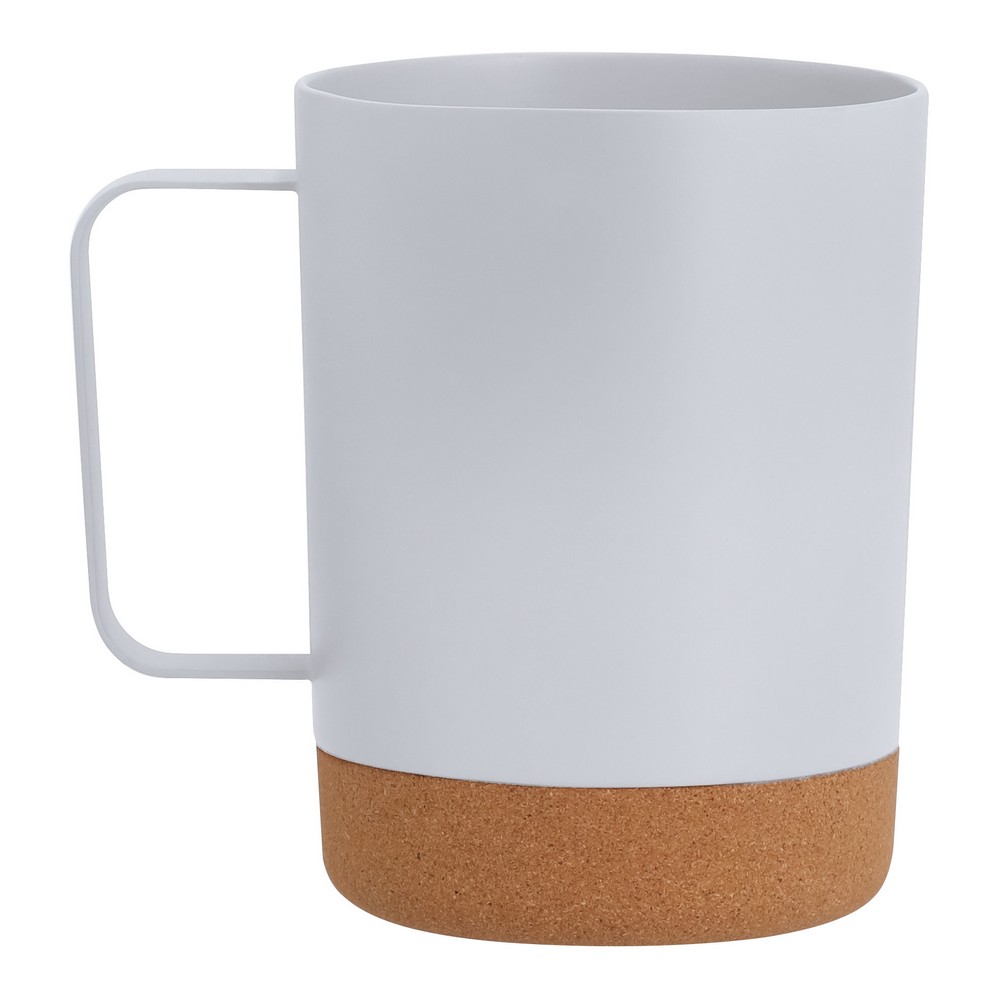 Kubek 400 ml z korkowym elementem, z nadrukiem logo - Kubki z nadrukiem logo | VEBI - zdjęcie 2