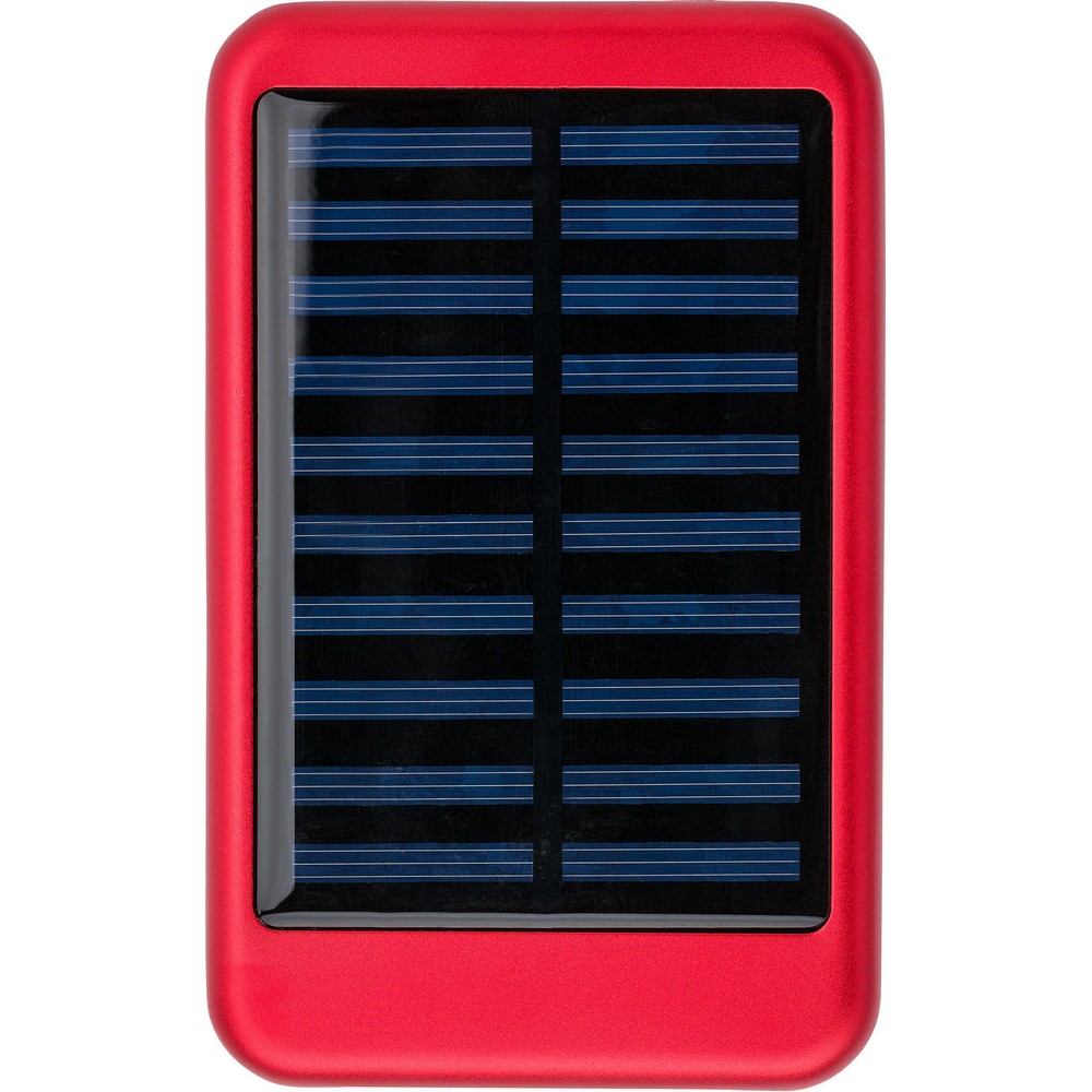 Powerbank słoneczny 4000 mAh z diodami LED - Ładowarki z nadrukiem logo | VEBI - zdjęcie 9