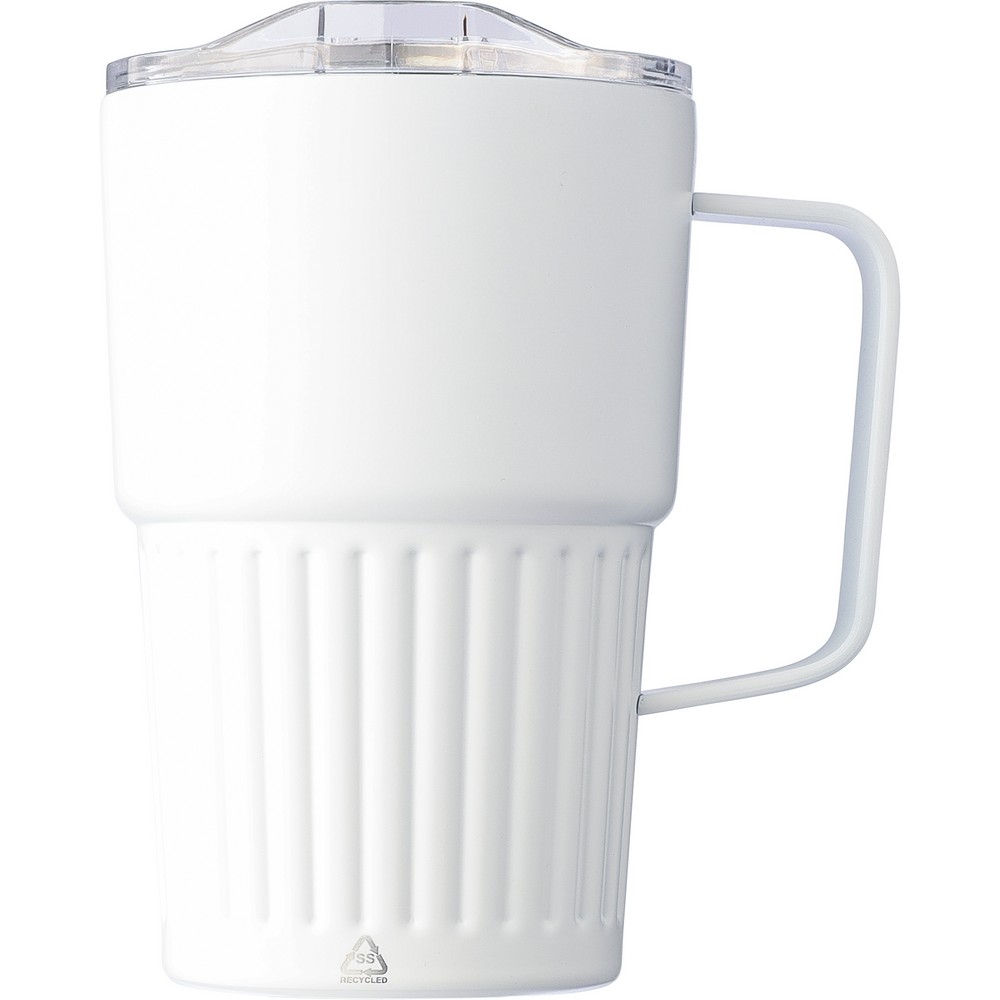 Kubek termiczny ze stali nierdzewnej 450 ml – elegancja w podróży - Kubki i butelki termiczne z nadrukiem logo | VEBI - zdjęcie 4