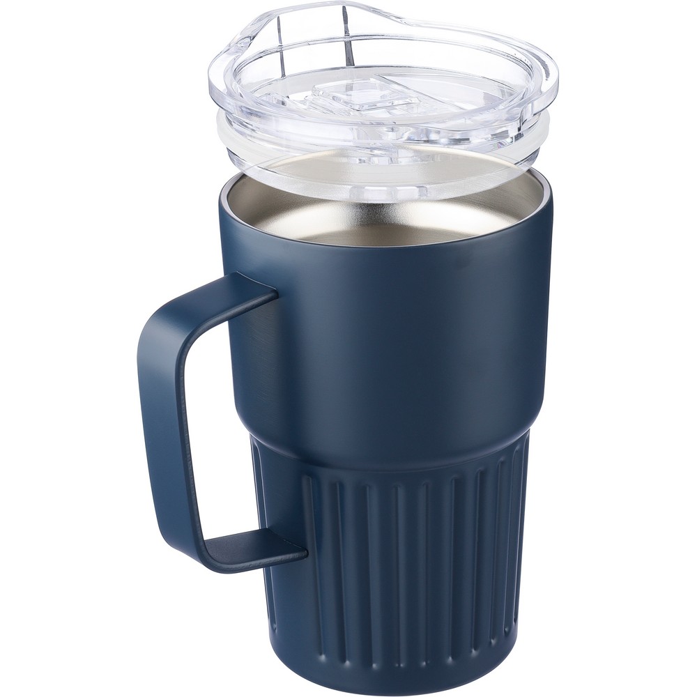 Kubek termiczny ze stali nierdzewnej 450 ml – elegancja w podróży - Kubki i butelki termiczne z nadrukiem logo | VEBI - zdjęcie 11
