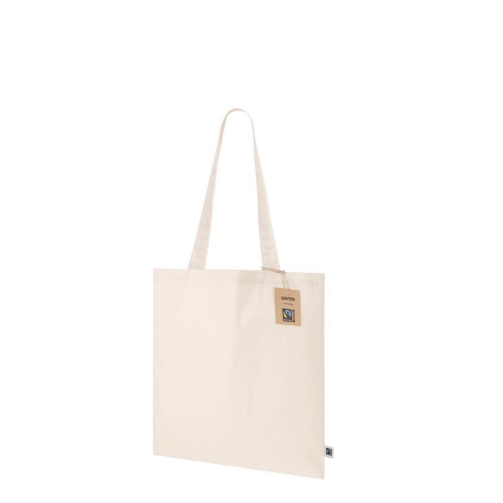 Torba bawełniana 140 g/m² z nadrukiem logo - Torby i koszyki na zakupy z nadrukiem logo | VEBI