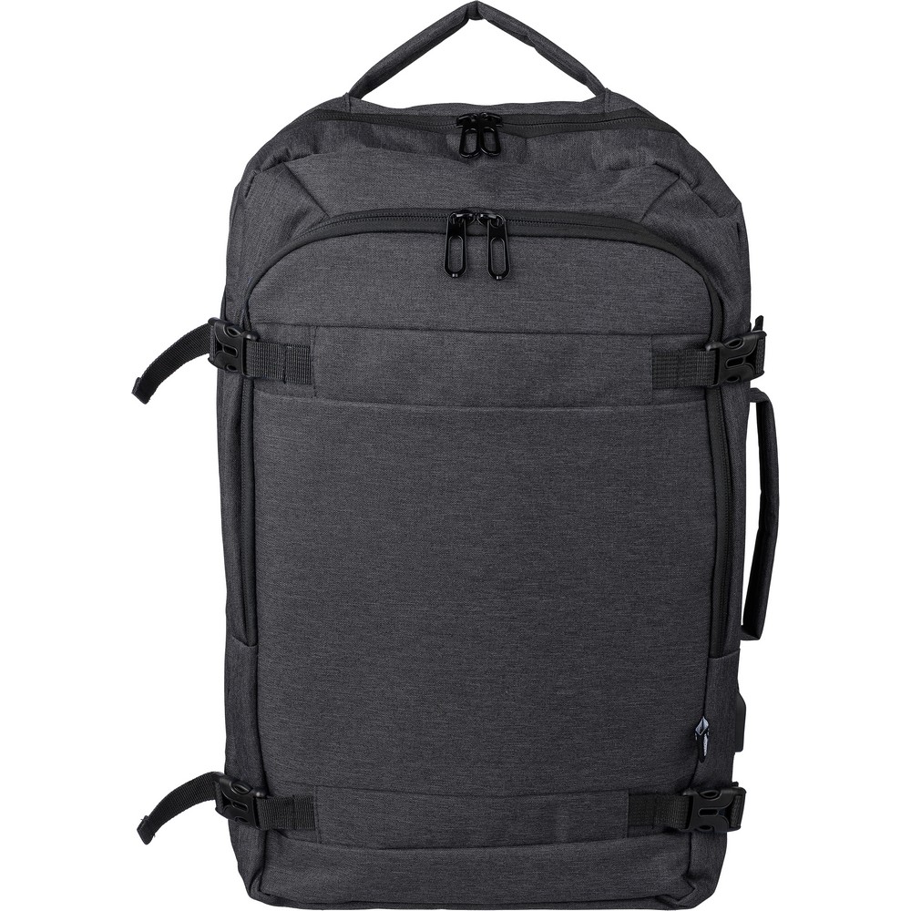 Plecak na laptopa 17" RPET – 29 l z portem USB - Plecaki z nadrukiem logo | VEBI - zdjęcie 2