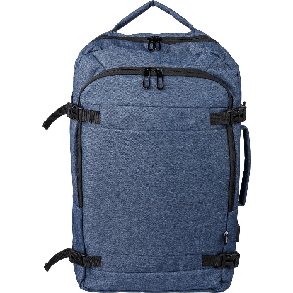 Plecak na laptopa 17" RPET – 29 l z portem USB - Plecaki z nadrukiem logo | VEBI - zdjęcie 6